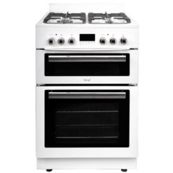 Teknix TKDF61W 60cm Double Oven Dual Fuel Cooker in White